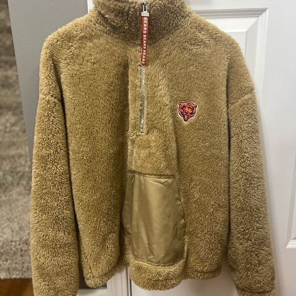 NFL bears team wear by erin andrews teddy pullover jacket - Picture 3 of 10